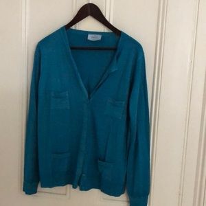 Prada Turquoise Cardigan